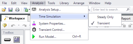 Selecting Use for Goal Seek and Control from the Analysis menu.