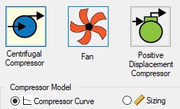 The Compressor Model Tab in the Compressor Properties window.