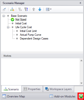 The Status Light and the Checklist in the Quick Access Panel.