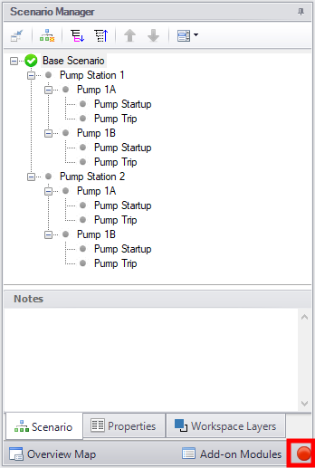 The Status Light and the Checklist in the Quick Access Panel.