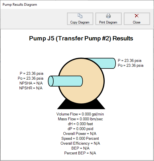 Pump Element Output Output Window