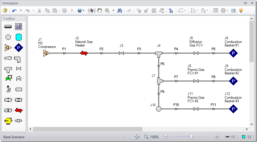 Gas Turbine Fuel System Example